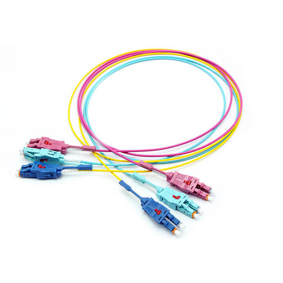 Singlemode variável da polaridade da fibra do cabo de remendo G657A1 de OS2 LC Uniboot