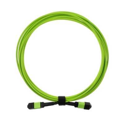 20m Lime Green OM5 MPO/MTP Fibra Óptica com conector cerâmico de zircônio