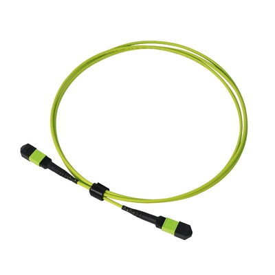 Superiores de 24 fibras Lime Verde Mpo Mtp Cable Multi Fibra Push On Cable -20.C a 70.C Temperatura de funcionamento
