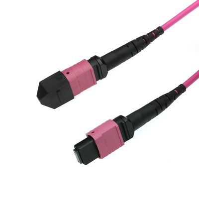 Cabos de fibra óptica de cerâmica de zircônio MPO MTP com maquiagem de PVC/LSZH