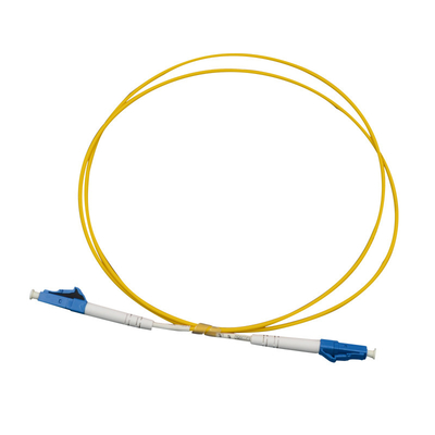 Tipo de polir do patchcord de fibra óptica azul/beige ≤ 0,3 dB Perda de inserção Diâmetro da fibra 9/125um