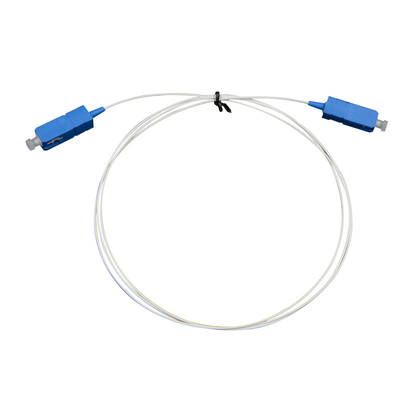 Cable de fibra óptica personalizado Branco PVC Jacket Conector azul/Aqua para conexão de rede estável