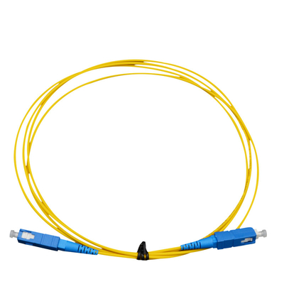 Cable de fibra óptica personalizado Branco PVC Jacket Conector azul/Aqua para conexão de rede estável