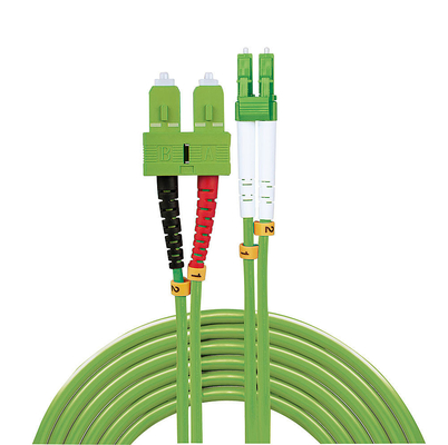 Padrão de fibra óptica multimodo de comprimento personalizado de grau de telecomunicações PVC/LSZH UPC/APC.
