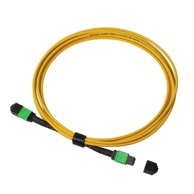 3m 10ft MTP-12 APC Feminino para MTP-12 APC Feminino Modo Único OS2 Plenum MPO Patch Cord Amarelo