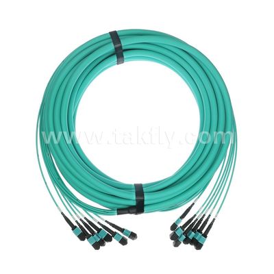 MPO/MTP Patchcord Cabos de tronco de 72 núcleos SM/MM Jumper Fibra Ótica para Data Center AI FTTX