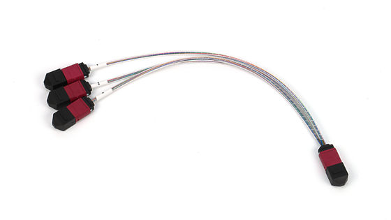 MPO/MTP Patchcord Cabos de tronco de 72 núcleos SM/MM Jumper Fibra Ótica para Data Center AI FTTX