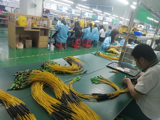 24 núcleos MTP Trunk Cable Fibra óptica Jumper para Data Center FTTX PVC personalizável