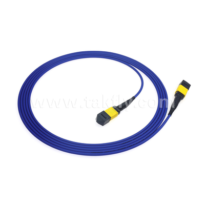 Centro de dados FTTX Cabo de fibra óptica MPO Patch Cord MTP Trunk Cable Blindado SM MM Jumper