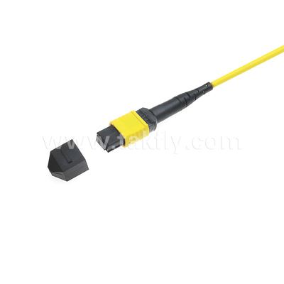 Centro de dados FTTX Cabo de fibra óptica MPO Patch Cord MTP Trunk Cable Blindado SM MM Jumper
