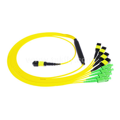 MPO/MTP Patchcord Cable Fanout Splitter SC/LC/FC/ST/MPO Fibra óptica para Data Center AI FTTx Telecom