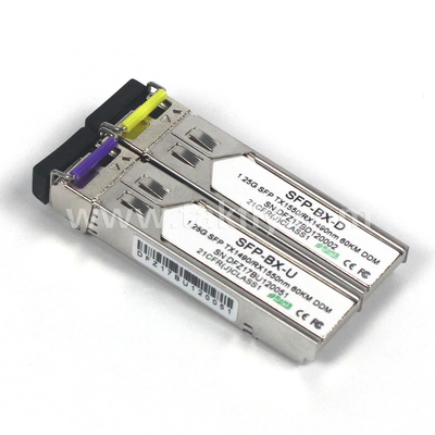 1.25Gbps Transceptor bidirecional SFP MMF 2KM alcance Tx1310nm/Rx1550nm