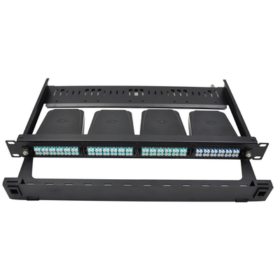 1U Rack Mount MPO-LC Cassette Adapter Panel com 96F Fiber Count Tamanho 430*338.5*43.6mm