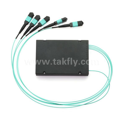 MPO/MTP Fanout Cable PLC Splitter 1x4 SM/MM Fibra Ótica para Data Center FTTX