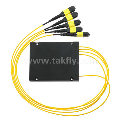 MPO/MTP Fanout Cable PLC Splitter 1x4 SM/MM Fibra Ótica para Data Center FTTX
