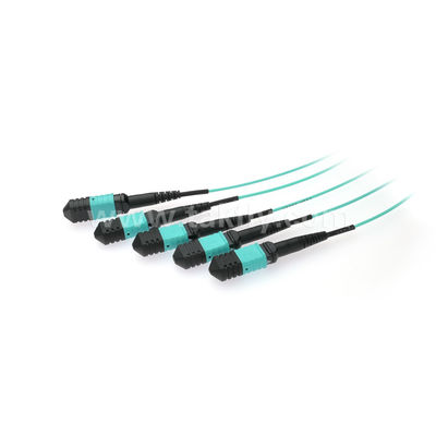 MPO/MTP Fanout Cable PLC Splitter 1x4 SM/MM Fibra Ótica para Data Center FTTX