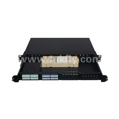 1U Rack Mount 24F MPO-LC MTP Patch Panel de alta densidade 96F para Data Center