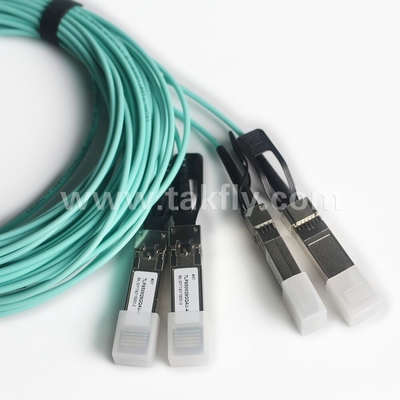 100Gb/s QSFP28 a 4x SFP28 Cable óptico ativo de ruptura Cable AOC Transferência rápida de dados