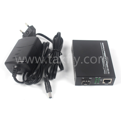 Conversor de fibra de comunicação sem gerenciamento de 10G com conexão Full/Half Duplex e ST/SC