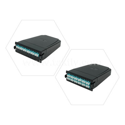 MPO/MTP Patch Panel Management Cassette Tipo deslizante de fibra óptica para cablagem FTTX do Data Center