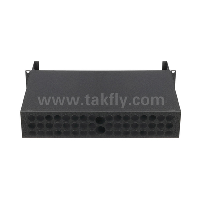 Gerenciamento de painéis de patch de MTP MPO cassete de fibra óptica preta para centro de dados FTTX