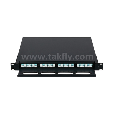 Fibra óptica MPO personalizável Cassete MTP Patch Panel Tipo deslizante para Data Center FTTX