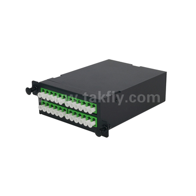 Fibra Óptica MPO Cassete MTP Patch Panel Alumínio Ligação Gerenciamento de Tipo Deslizante Para Data Center FTTX