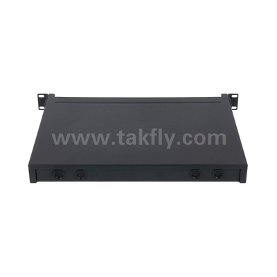 Fibra Óptica MPO Cassete MTP Patch Panel Alumínio Ligação Gerenciamento de Tipo Deslizante Para Data Center FTTX