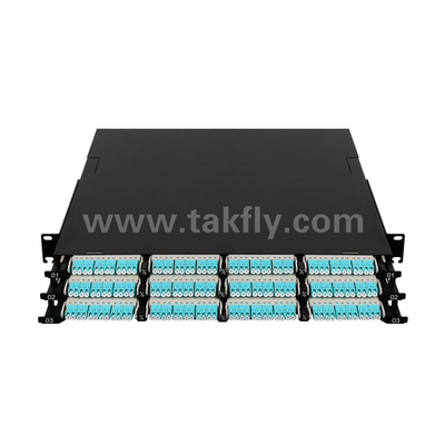 Fibra Óptica MPO Cassete MTP Patch Panel 144 Núcleos Super-Alta Densidade Para Data Center FTTX