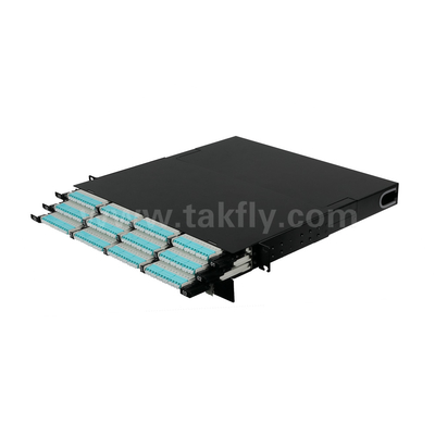 Fibra Óptica MPO Cassete MTP Patch Panel 144 Núcleos Super-Alta Densidade Para Data Center FTTX