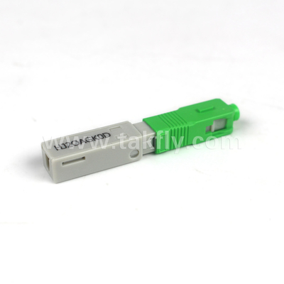 SC/APC Conector Rápido Instalado em Campo Incorporado-APC para 62,5/125μm OM1 Modo de Fibra Plástica