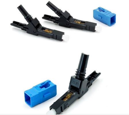 Conector rápido instalado em campo SC/APC Inclui corpo para instalação fácil