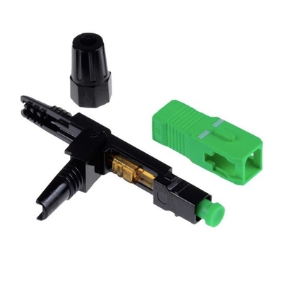 Conector rápido instalado em campo SC/APC Inclui corpo para instalação fácil