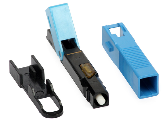 Conector rápido instalado em campo SC/APC Inclui corpo para instalação fácil