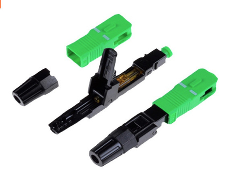 Conector rápido instalado em campo SC/APC Inclui corpo para instalação fácil