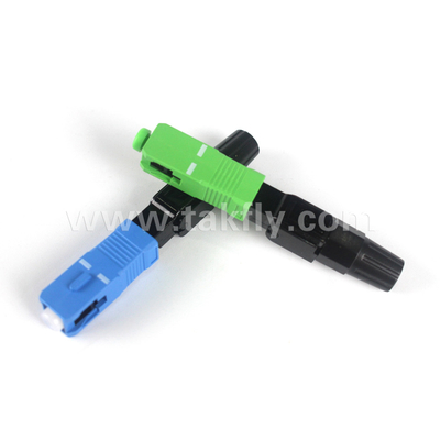 Conector rápido instalado em campo SC/APC Inclui corpo para instalação fácil