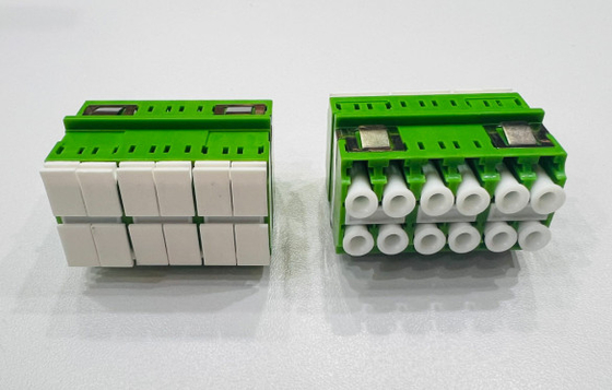 Adaptador LC de alta densidade de 12 portas de modo único e multimodo para rede
