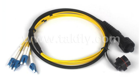 ODVA-MTP Cordão de Parche à prova d'água 8 12 24 Núcleo com o cabo óptico de suporte