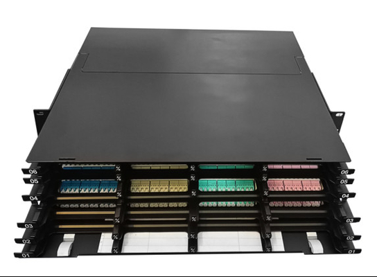 200 mm de profundidade de alta densidade MPO Patch Panel Opção personalizável