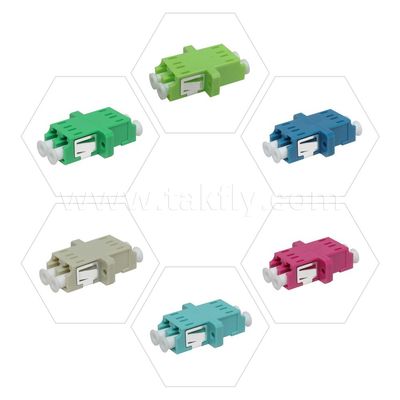 Acoplador de cabo de adaptador LC APC/UPC SM/MM Simplex/Duplex/Quad/6 vias/8 vias Fibra Óptica para Data Center FTTH