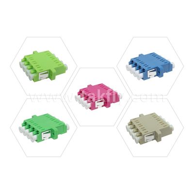 Acoplador de cabo de adaptador LC APC/UPC SM/MM Simplex/Duplex/Quad/6 vias/8 vias Fibra Óptica para Data Center FTTH