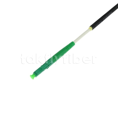 Telecom Grade CPR Dca Certificado 4.5mm Duplo Protector Fibra Óptica Patchcord SM G657AB3 LSZH Colete Preto SCAPC para LCAPC
