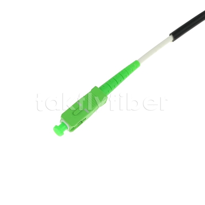 Telecom Grade CPR Dca Certificado 4.5mm Duplo Protector Fibra Óptica Patchcord SM G657AB3 LSZH Colete Preto SCAPC para LCAPC