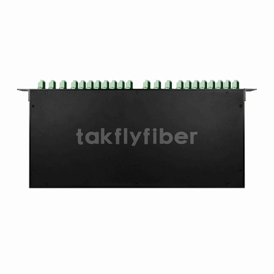 16CH DWDM MUX DEMUX com monitor e porta de extensão 1625nm OTDR e EDFA