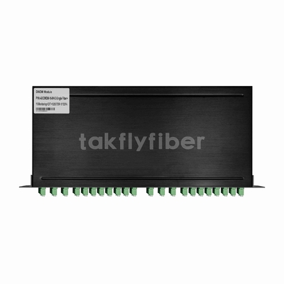 16CH DWDM MUX DEMUX com monitor e porta de extensão 1625nm OTDR e EDFA