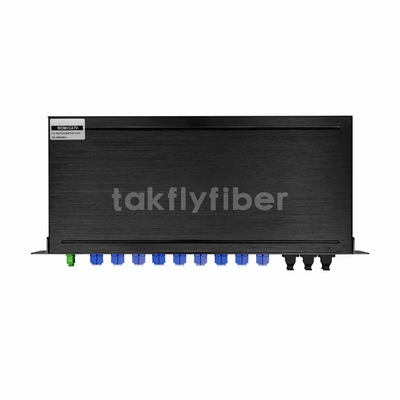1U 19inch Rack Mount WDM 1x72 CATV PLC Splitter para aplicação GPON