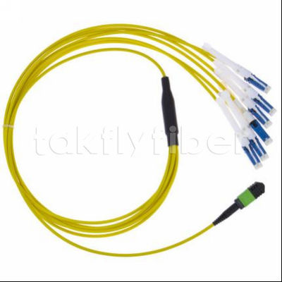 Cabos de ligação de fibra óptica de qualidade de telecomunicações com perda de inserção ≤ 0,3 dB e diâmetro de fibra 50/125