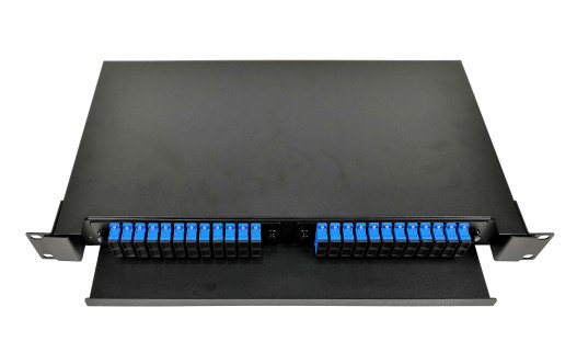 ODF-RS48B Painel de parches de fibra óptica SC DX para distribuição e gestão de fibra nas redes de telecomunicações