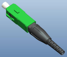 SC Conector de fibra óptica rápida de tipo UPC/APC Tecnologia mecânica incorporada com diâmetro de fibra de 125μm 652 657