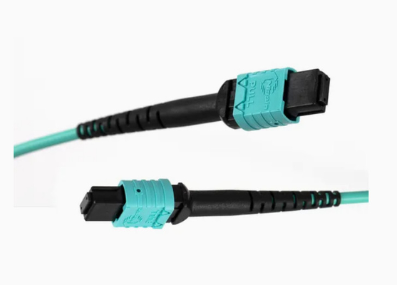 Compatível com MTP Om3 MPO para MPO Cabos de fibra óptica para Qsfp+Transceptores de comunicações 5g Tipo B